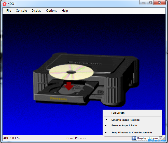 3DO emulator Display Options